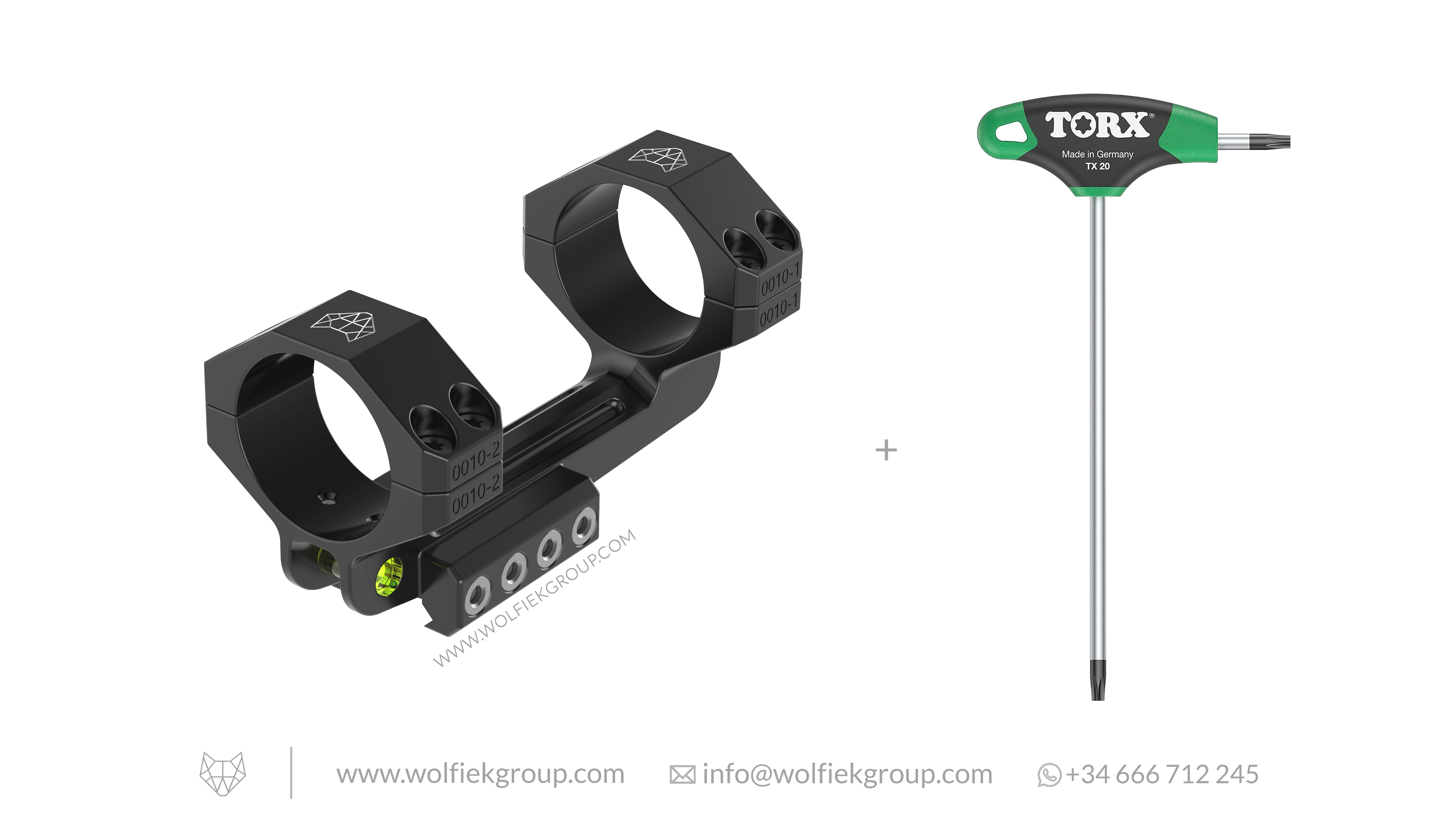 Wolfiek Group One-Piece Scope Mount - 34mm